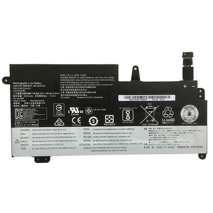 Compatible Notebook Akku LENOVO  for Thinkpad New S2 2018(20L1A00CCD) 