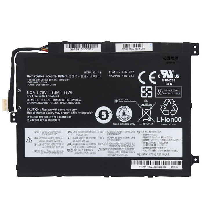 Compatible Notebook Akku lenovo  for 1ICP4/83/113 