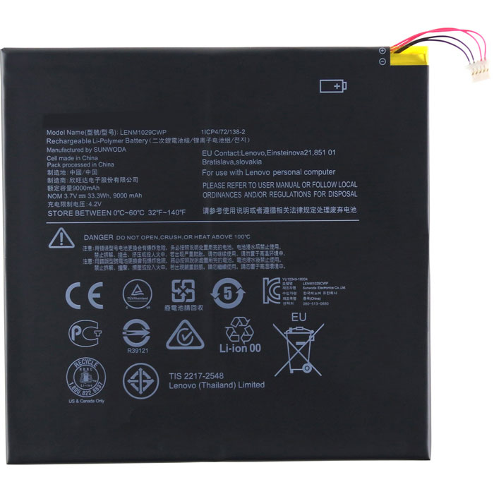 Compatible Notebook Akku lenovo  for Miix 310 10ICR 