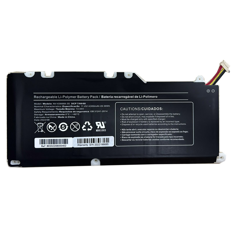 Compatible Notebook Akku Positivo  for NV-636668-3S 